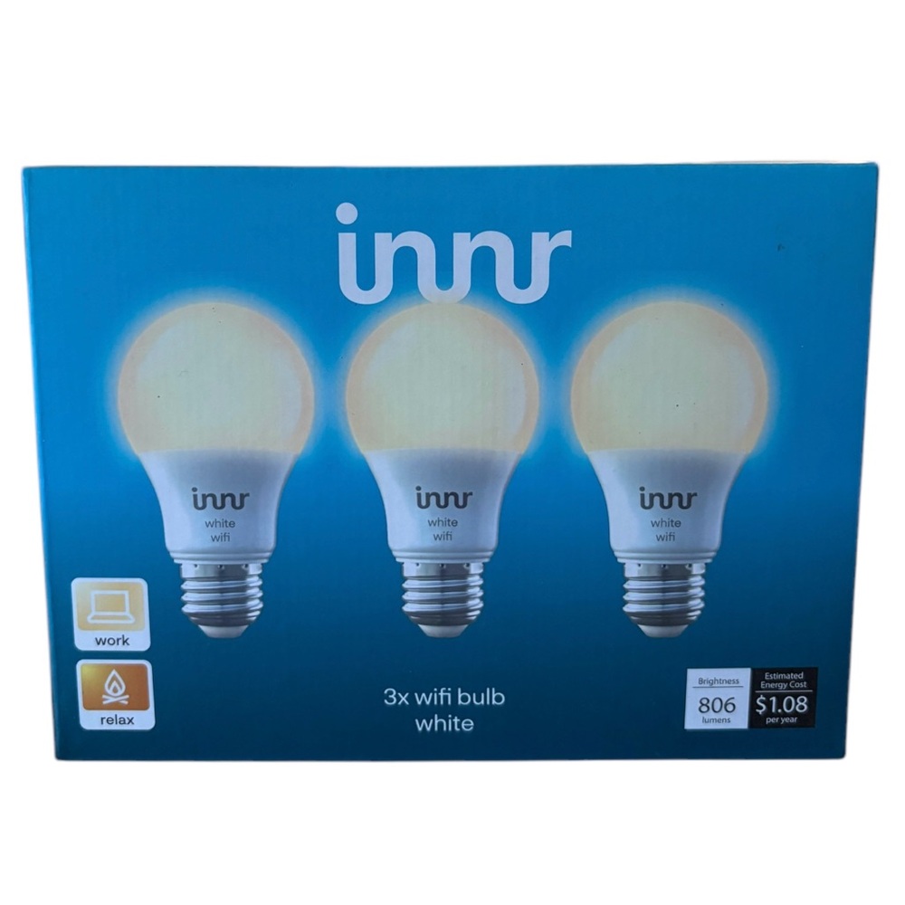 🦄 4/$20 Innr 3 Pack Smart LED Bulb White Light Philips Hue Google Home & Alexa